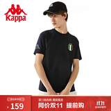 卡帕（Kappa）背靠背运动男士t恤短袖2026新款棉T夏季跑步上衣女款潮K0D32TD20 暗夜蓝黑-906 M （推荐尺码170/92A）