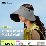 蕉下（beneunder）灯罩帽大帽檐遮阳帽子女黑胶防晒帽全脸遮阳空顶帽太阳帽BM563