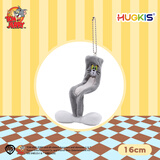 皓奇乐（HUGKIS）猫和老鼠毛绒玩具钥匙扣书包包挂饰可爱卡通周边玩偶 16cm汤姆猫(变形) 【现货速发】