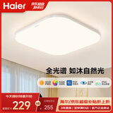 海尔（Haier）照明led吸顶灯卧室阳台灯全光谱护眼吸顶灯【包安装】