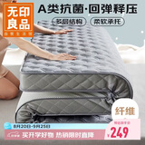 无印良品A类立体针织床褥床垫遮盖物1.8*2米卧室家用可折叠防滑褥子