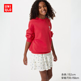 优衣库童装女童针织迷你裙裤短裙短裤半裙484924 01 乳白色 110