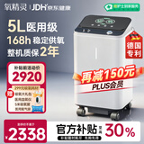 氧精灵5L升医用制氧机家用吸氧机老人专用家庭氧气机带雾化国家补贴