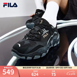 FILA 斐乐官方老爹鞋男女情侣鞋减震跑步鞋运动鞋掠夺者 2 【男款】黑/中灰-BM 42