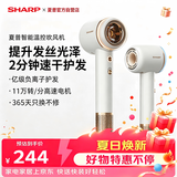 夏普家用吹风机大功率负离子电吹风低噪音护发高速风干不伤发礼物女朋友升级款IB-RP47C-C
