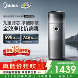 美的（Midea）【九重净化加湿一体】空气净化器加湿鼻炎家用除甲醛烟味异味过敏原空气净化机RX600Pro