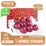 京鲜生天水精品花牛苹果 9枚礼盒 单果260g+ 新鲜水果源头直发