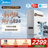 美的（Midea）净水器【白泽净矿2.0 1200G】0阻垢剂直饮 6年长效RO反渗透过滤器  家用厨下净水机  矿物质双出水