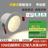 佼佼者（JIAOJIAOZHE）智能LED筒灯无主灯无极调光防眩客厅吊顶适用已接入米家APP
