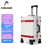 海德（HEAD）行李箱男铝框拉杆箱女28英寸密码箱旅行箱子 白红色28英寸
