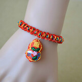 梦君宸端午节粽子七彩圈迷你小香包五彩绳手链手工编织红绳儿童宝宝饰品 葫芦款