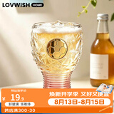 乐唯诗（LOVWISH）网红个性精酿啤酒杯玻璃杯创意大容量家用高脚杯女生牛奶果汁杯 逐梦足球杯【渐变粉】400ml*1