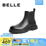 百丽（Belle）切尔西靴男冬季新商场同款增高马丁短靴A0598DD1预售 黑单里-A0655(筒高13CM) 41 (255mm) 【比运动鞋码拍小一码】