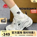 卡帕（Kappa）女鞋户外运动跑步鞋子女夏季新款老爹鞋软底增高休闲鞋女奥运灰39