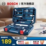 博世（BOSCH）家用多功能手动工具套装五金工具箱108件套 塑盒精装