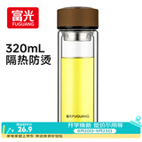 富光双层玻璃杯水杯子茶水分离泡茶杯男女士高颜值团购定制320ml