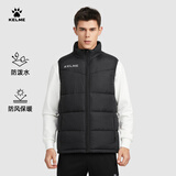 卡尔美（KELME）秋冬运动棉衣男足球训练棉马甲休闲保暖防寒背心棉服棉袄 黑色 L