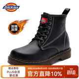 Dickies马丁靴男靴百搭靴子男高帮黑色皮靴英伦短靴厚底工装鞋子 黑色S28（男款加绒） 42 【偏大一码，适合运动鞋43】