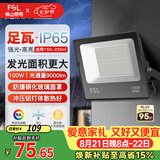 佛山照明led投光灯户外射灯室外照明灯庭院灯探照灯100W天耀IP66