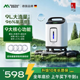 麦德哈特家用制氧机老人5L升大流量吸氧机孕妇氧气机雾化一体增氧高原车载 【湿润款】1-9L可调+雾化+负离子+湿化+遥控