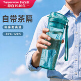 特百惠（Tupperware）晶彩MAX塑料杯600ml 男女士学生运动水杯子大容量泡茶杯 碧海蓝