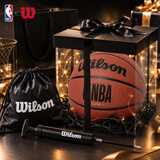 威尔胜NBA经典PU7号球室内外通用篮球礼盒套装【需自行组装】