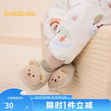 巴拉巴拉balaOne宝宝地板袜防滑点胶冬加绒婴幼儿保暖袜学步209425172203