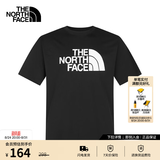 北面（The North Face）【经典款】短袖T恤男宽松棉质半袖户外休闲舒适透气春夏上新款 黑色 M /170
