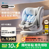 路途乐儿童安全座椅0–12岁i-Size认证坐躺式新国标 途跃pro月岩灰-智能