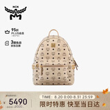 MCM【礼物】【送女友】STARK小号铆钉背包双肩包情侣款米色