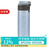 乐扣乐扣（LOCK&LOCK）一键式运动水杯塑料杯户外便携水壶带把手刻度男女杯子蓝色750ml
