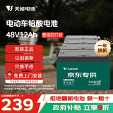 天能电动车电池48V12Ah铅酸电池电瓶车电池非锂电池电摩
