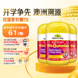佳思敏（Nature's Way）儿童复合多维生素矿物质钙镁锌吃饭香软糖维C 3瓶装 2岁以上