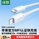 绿联【官方MFi认证】适用苹果14/13充电线Type-C数据线PD60/30/20W快充Lightning闪电接口iPhone手机