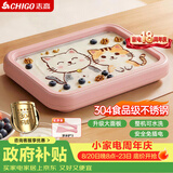 志高（CHIGO）炒酸奶机炒冰机儿童家用自制DIY免插电六一儿童节礼物粉【大号】