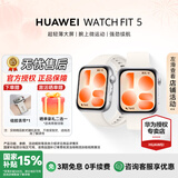华为（HUAWEI）智能手表WATCH FIT 5【国补15%】蓝牙通话轻薄大屏长续航运动手表送礼教师节礼物【华为官方授权】 【FIT 5】悦动白 氟橡胶表带 【官方正品 原装速发】