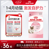 皇家幼猫奶糕猫粮 离乳期孕猫BK34通用粮 1-4月增强免疫亲肠胃助消化 【1-4月与孕期】BK34猫奶糕 400g*1袋