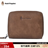 暇步士（Hush Puppies）卡包牛皮零钱包男士证件夹卡片收纳包名片夹礼盒装七夕礼物