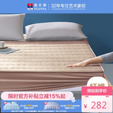 富安娜加厚夹棉保护床垫纯棉抗菌床褥可水洗床罩防滑保护套180*200cm