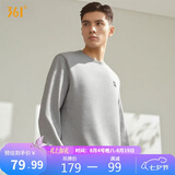 361°卫衣男装秋冬季长袖运动服休闲跑步圆领宽松上衣服652334801D-2