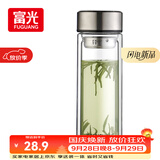 富光双层玻璃杯大容量带茶隔水杯高硼硅泡茶杯子商务男士办公杯