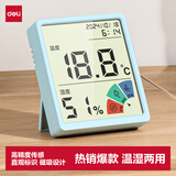 得力（deli）得力(deli)室内温湿度表电子温湿度计办公家用壁挂桌面婴儿房儿童老人带时间+日历+体感 LE511