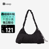 Keep瑜伽挎包健身包游泳包大容量手提包休闲单肩手提防水户外包经典黑
