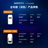 3M车膜 汽车玻璃膜 防爆隔热玻璃膜 太阳膜车窗膜 全车膜 前挡膜 防紫外线隐私膜防晒包施工朗清系列 全车定制款（前浅后深） SUV
