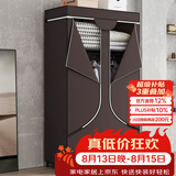 蜗家衣柜卧室简易布衣柜宿舍小户型家用出租房收纳挂衣柜轻奢简约衣橱
