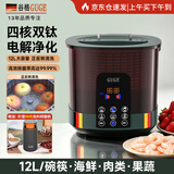 GUGE德国GUGE果蔬清洗机家用全自动旋转果蔬净化机果蔬机多功能清洗器水果机净化器智能洗菜机 G99一机单桶