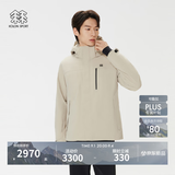 KOLON SPORT/可隆MIST轻量羽绒服 男士防水透湿户外防风轻薄鹅绒夹克 LHDJ5WNT21-LK 浅卡其 L 175/96A