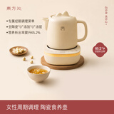 东方沁陶瓷食养壶 家用多功能办公室炖煮一体养生壶  煮茶器 花茶壶 恒温壶 烧水壶 【纯陶瓷食养壶】标准款 1L