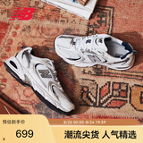 NEW BALANCE男女款复古网面夏季透气白色休闲老爹运动鞋530系列MR530SG 40