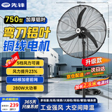 先锋（SINGFUN）工业风扇强力超大风牛角扇工业电风扇大功率落地扇商用摇头风扇车间仓库立式落地大风扇FS-75